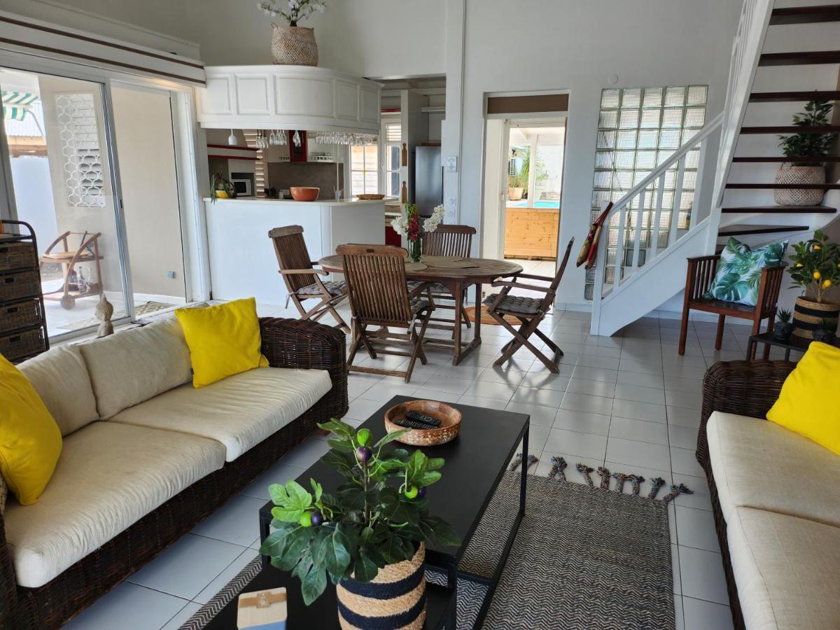 VILLA 6-10 PERS, VUE MER, Piscine Privée, PLAGE A PIEDS Le Gosier  Exterior foto